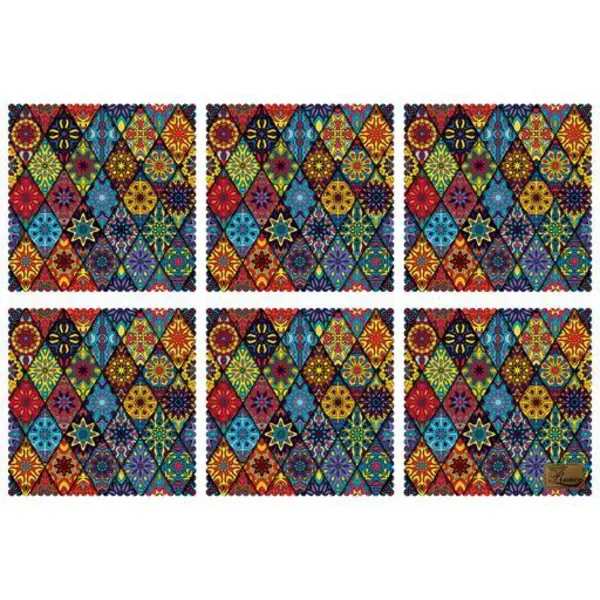 زیربشقابی مخمل رنس مدل U1-42079 سایز 30x30 سانتی متر - 2
