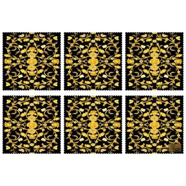 زیربشقابی مخمل رنس مدل U1-42156 سایز 30x30 سانتی متر