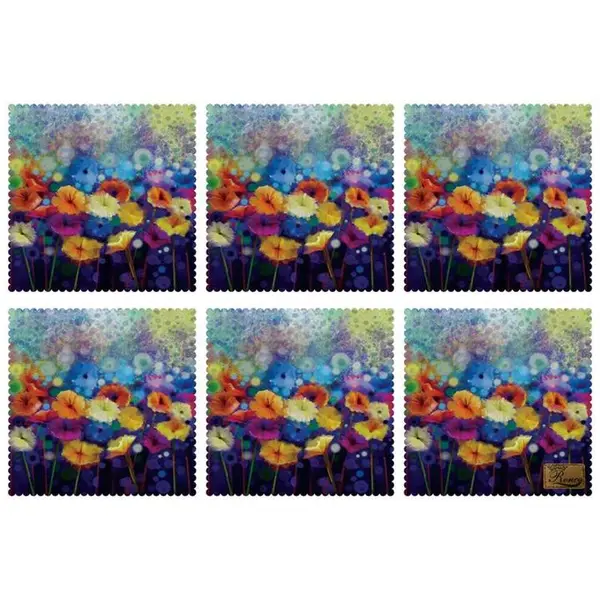زیربشقابی مخمل رنس مدل U1-42308 سایز 30x30 سانتی متر