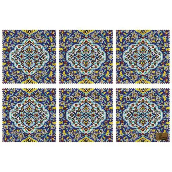 زیربشقابی مخمل رنس مدل U1-42400 سایز 30x30 سانتی متر