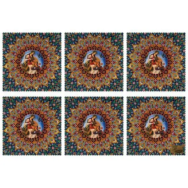 زیربشقابی مخمل رنس مدل U1-42416 سایز 30x30 سانتی متر