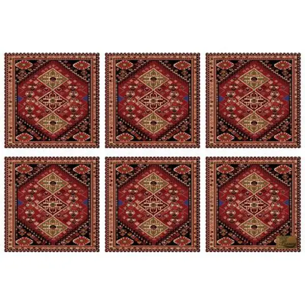 زیربشقابی مخمل رنس مدل U1-42453 سایز 30x30 سانتی متر