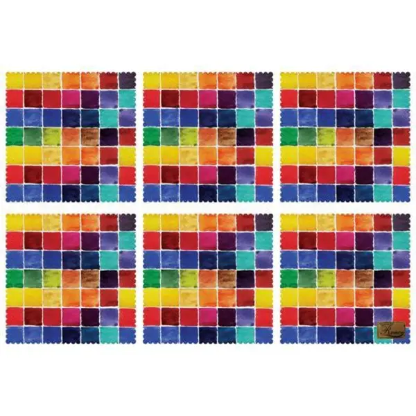 زیربشقابی مخمل رنس مدل U1-42517 سایز 30x30 سانتی متر