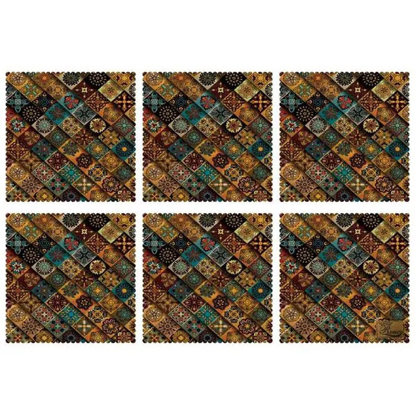 زیربشقابی مخمل رنس مدل U1-42524 سایز 30x30 سانتی متر