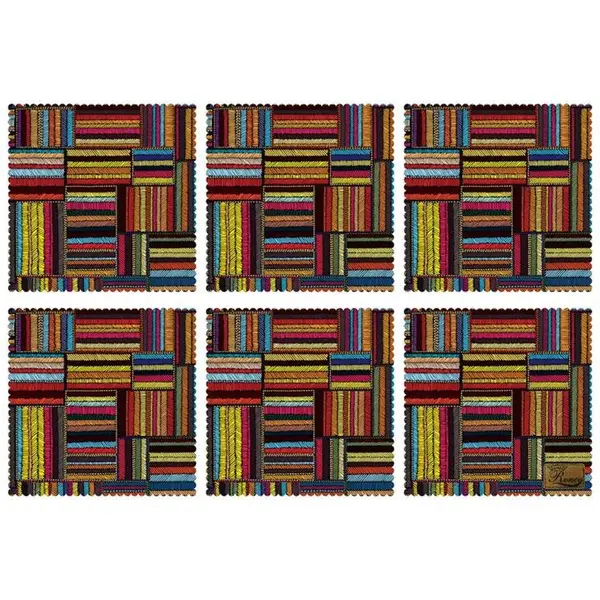 زیربشقابی مخمل رنس مدل U1-42546 سایز 30x30 سانتی متر