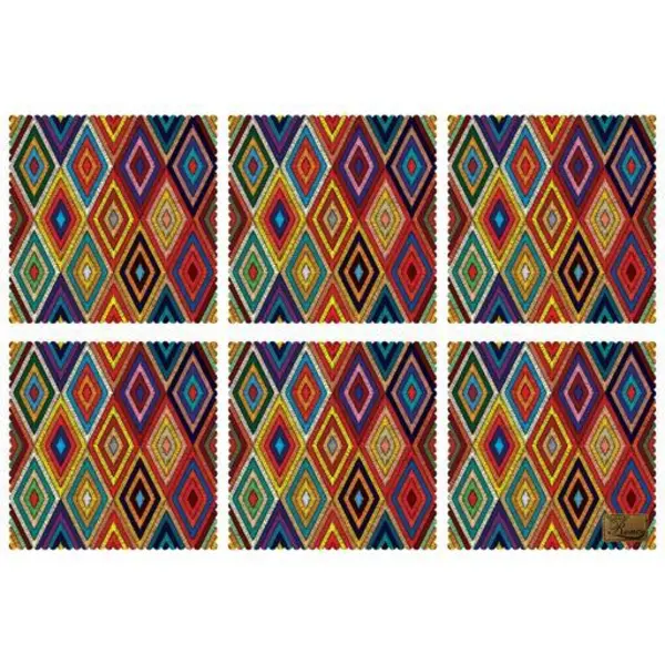زیربشقابی مخمل رنس مدل U1-42547 سایز 30x30 سانتی متر