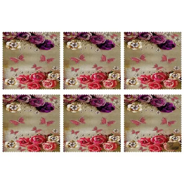 زیربشقابی مخمل رنس مدل U1-42818 سایز 30x30 سانتی متر - 2