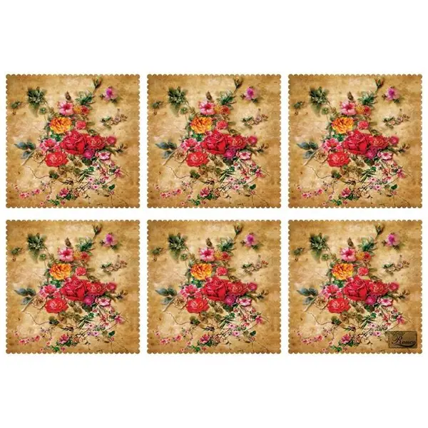 زیربشقابی مخمل رنس مدل U1-42825 سایز 30x30 سانتی متر - 2