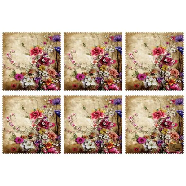 زیربشقابی مخمل رنس مدل U1-42826 سایز 30x30 سانتی متر - 2