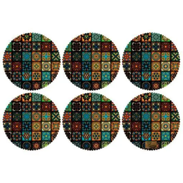 زیربشقابی مخمل رنس مدل U2-42076 سایز 30x30 سانتی متر - 2