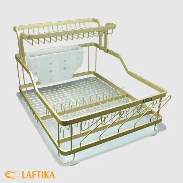 جا ظرفی دو طبقه آلمینیوم بژ یونیک کد UN-2653 - 2