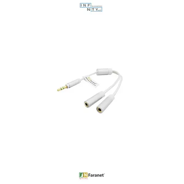 اسپلیتر صدا کنفی 1 به 2 ماده استریو فرانت 15 سانتی متری Faranet مدل FN-A2F2W - 2