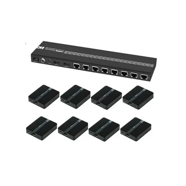 اسپلیتر 1 به 8 HDMI ویکینگ مدل V-King VK-E18 HDMI Splitter