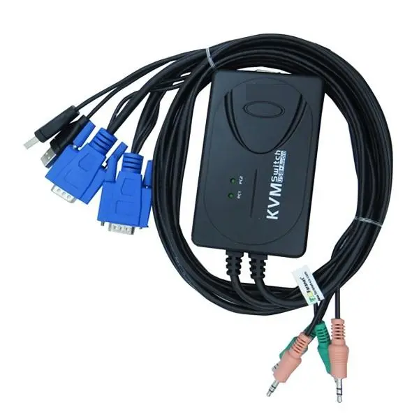 کی وی ام سوئیچ 2 پورت فرانت مدل FN-K2US - 2