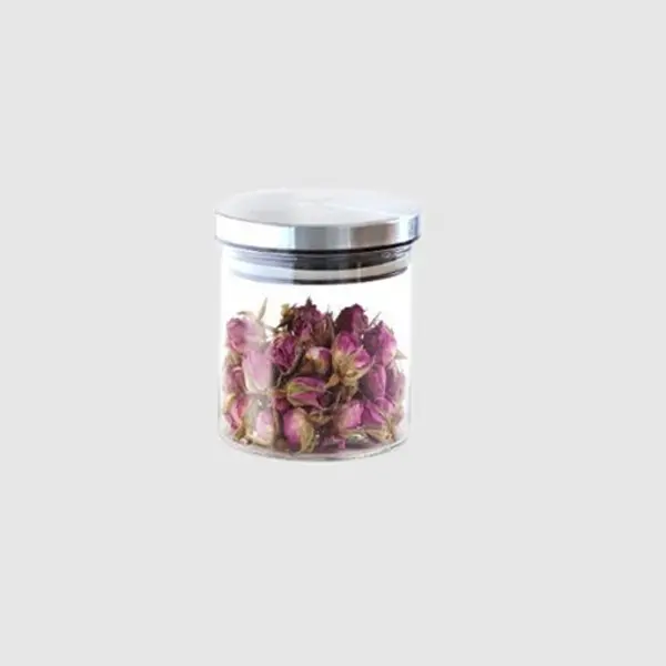 بانکه ادویه شیشه ای درب استیل 120 یونیک UN-1283 unique - 5