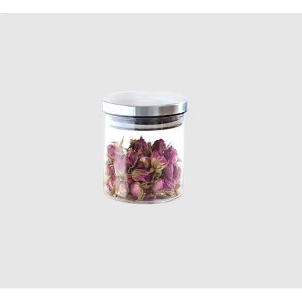بانکه ادویه شیشه ای درب استیل 120 یونیک UN-1283 unique - 2