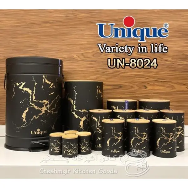 سرویس جهیزیه 15 پار چه درب بامبو ماربل یونیک کد UN_8024 - 2