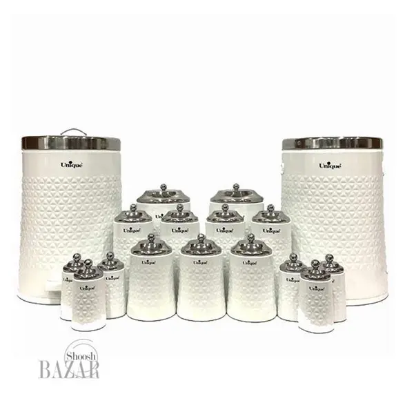 سرویس آشپزخانه 17 پارچه گلکسی استیل یونیک 4617 - 2
