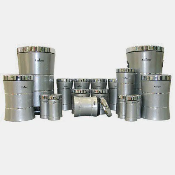 سرویس آشپزخانه 18 پارچه کمر باریک نقره ای یونیک 4591 - 3