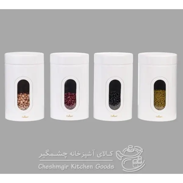 بانکه حبوبات پنجره دار 1/8 کیلویی یونیک مدل UN-5985 - 4