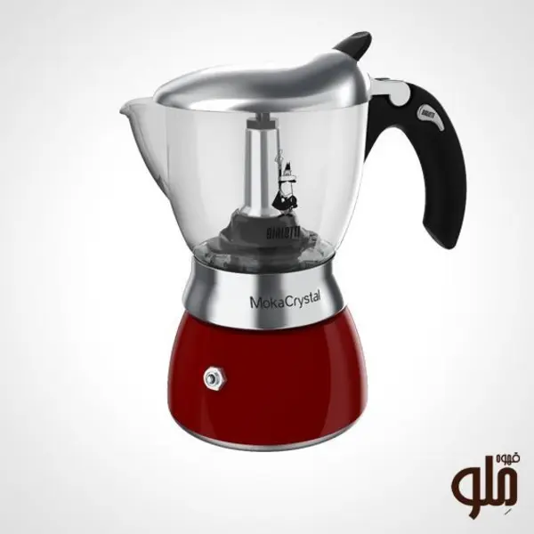 بیالتی مدل موکا کریستال پایه قرمز 2 کاپ - 3
