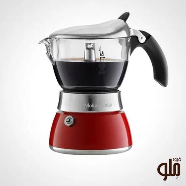 بیالتی مدل موکا کریستال پایه قرمز 2 کاپ - 2