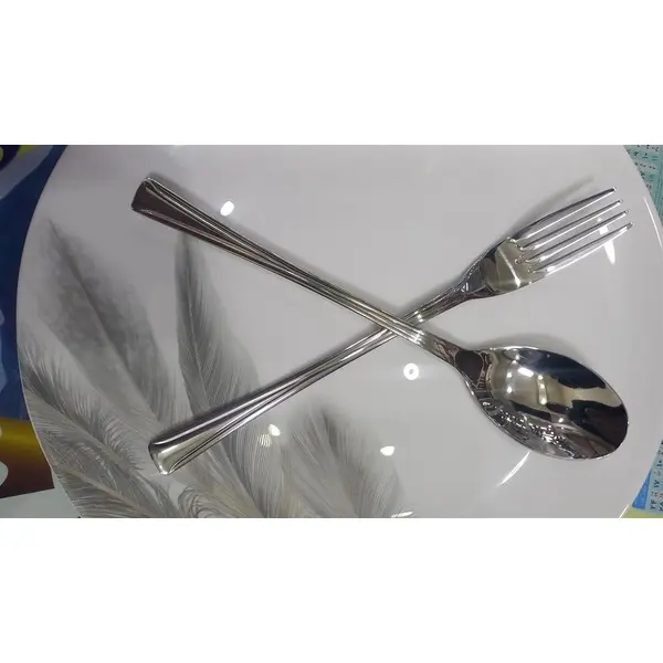 سرویس قاشق و چنگال 24 نفره یونیک مدل طرحدار دهنه اروپایی - 2