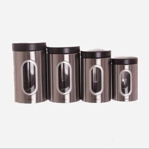 سرویس 4 اندازه بانکه پنجره دار استیل یونیک کد 5990 - 2