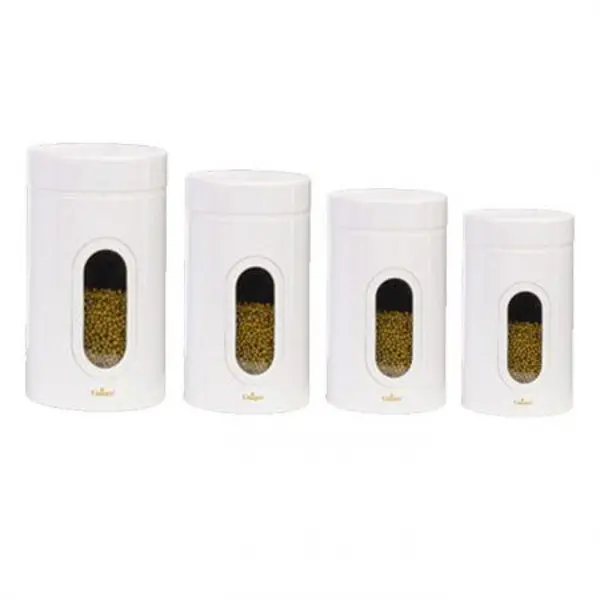 ظرف حبوبات در 4 سایز پنجره دار یونیک UN-5995 unique - 3