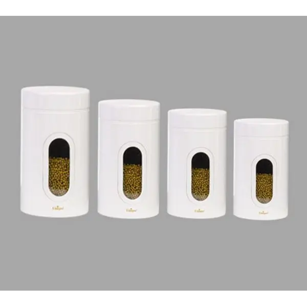 ظرف حبوبات در 4 سایز پنجره دار یونیک UN-5995 unique - 4