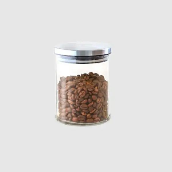 بانکه حبوبات شیشه ای درب استیل 600 یونیک UN-1277 unique - 5