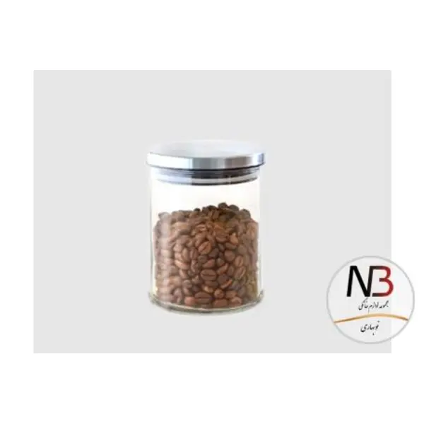 بانکه حبوبات شیشه ای درب استیل 600 یونیک UN-1277 unique - 3