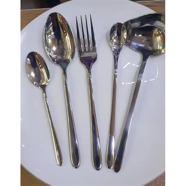 سرویس قاشق و چنگال 6 نفره 27 پارچه یونیک مدل دونای براق - 2