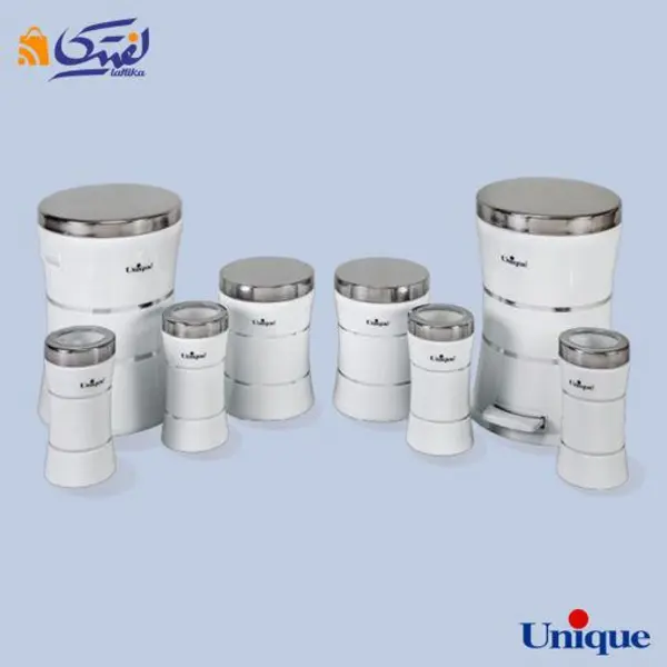 سرویس 8 پارچه کمرباریک خطی درب استیل یونیک UN-4592 - 2