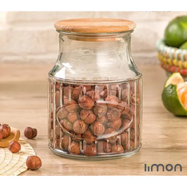 بانکه درب چوبی 1 لیتری لیمون 2262 - 3