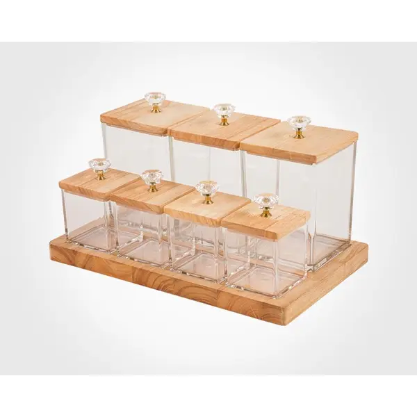 ست بانکه و جاادویه 8 پارچه لیمون کد 2203