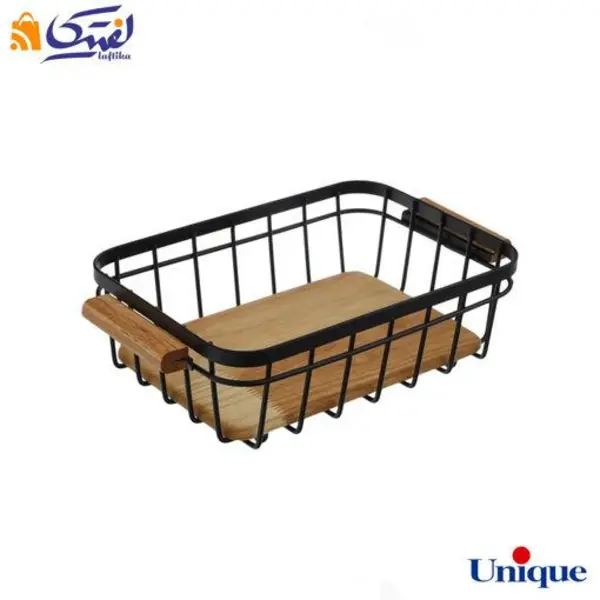 سبد نان کوچک مستطیل چوبی یونیک un 2909