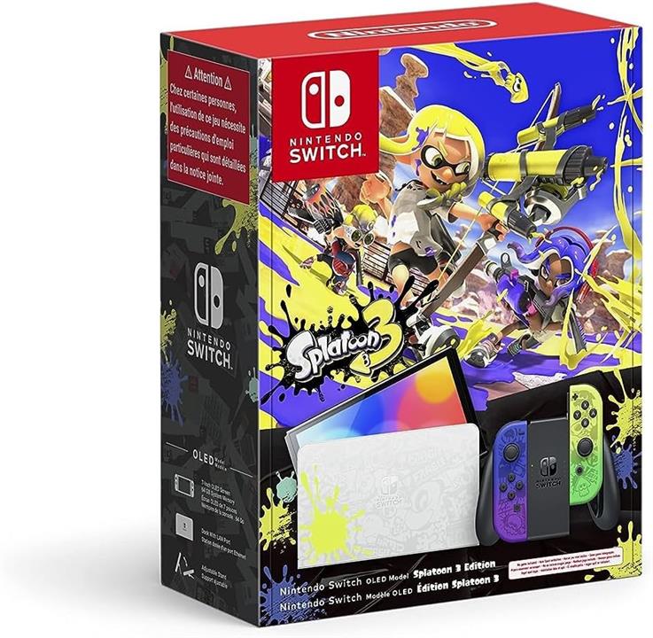 کنسول بازی Nintendo Switch Oled طرح Splatoon 3