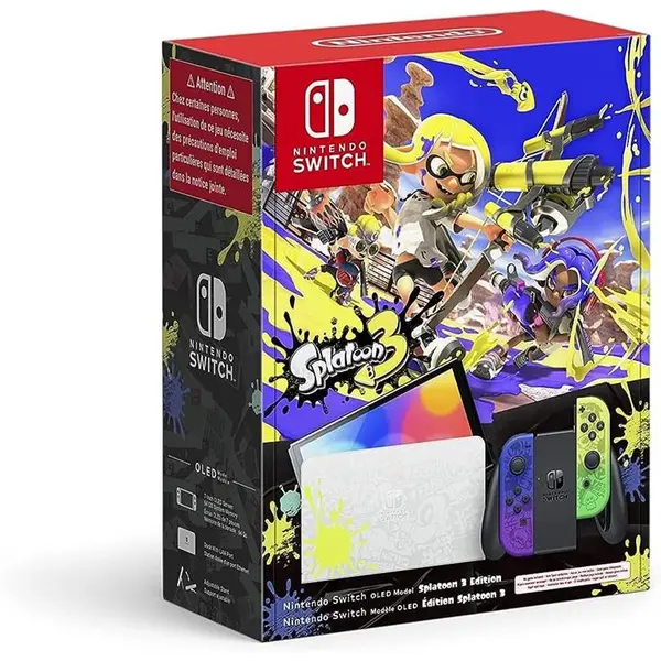 کنسول بازی Nintendo Switch Oled طرح Splatoon 3