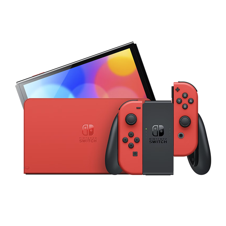 کنسول بازی Nintendo Switch OLED Model Mario - قرمز