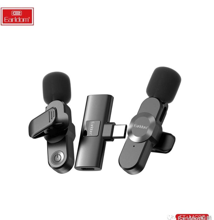 میکروفن بی سیم ارلدام ام سی 8 ا Erldam Wireless microphone MC8C (دو عدد میکروفن)