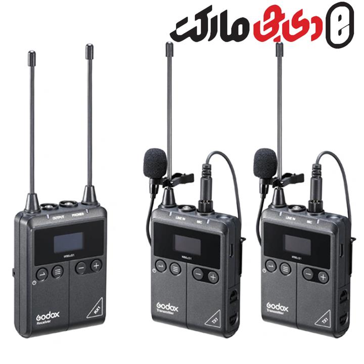 میکروفن بی سیم گودکس مدل WMic S1 Kit 2