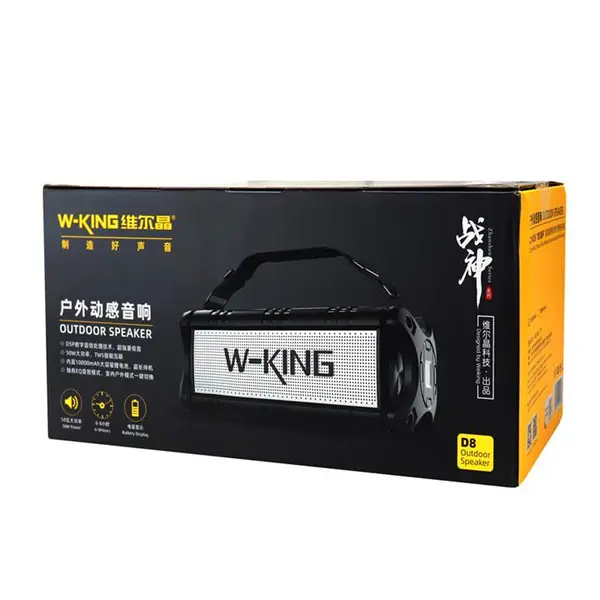 اسپیکر بلوتوثی رم و فلش خور W-KING D8 - 2