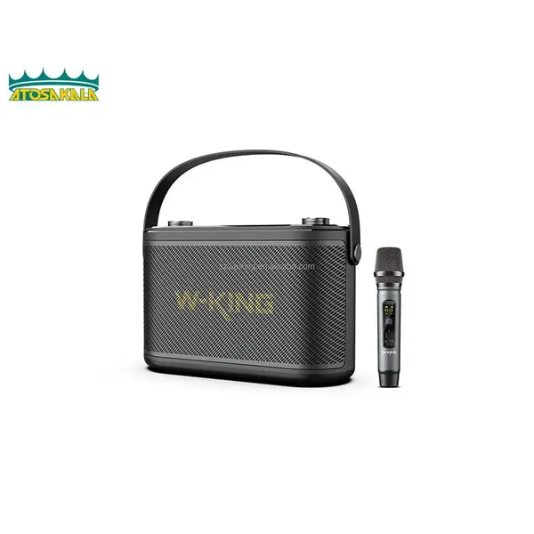 اسپیکر بلوتوث دبلیو کینگ W-King H10S توان 80 رم و فلش خور با میکروفون...