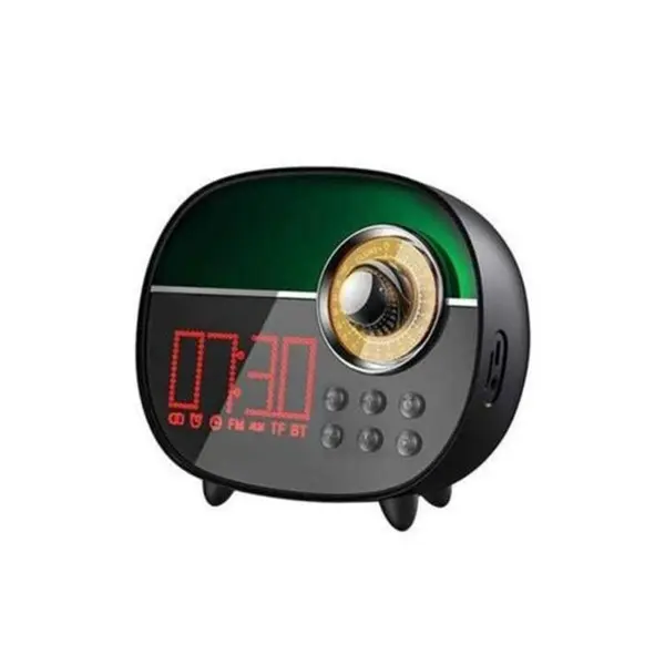 اسپیکر بلوتوثی ساعت دار و دارای رقص نور ریمکس RB-M50 همراه با هدیه