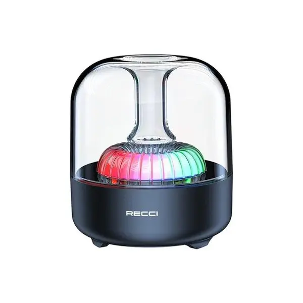 اسپیکر بلوتوث رسی RECCI RSK-W31 LED Light Amber Wireless Speaker - 3