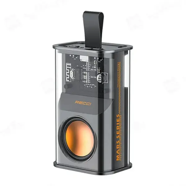 اسپیکر بلوتوثی بدنه شفاف مدل RECCI RSK-W30