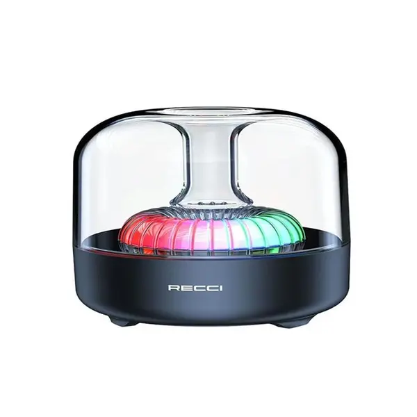 اسپیکر بلوتوث رسی RECCI RSK-W31 LED Light Amber Wireless Speaker - 2