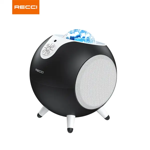 اسپیکر بلوتوثی و چراغ خواب RSK-W22 رسی Recci RSK-W22 Starry sky creative wireless bluebooth speaker dazzling aurora lamp - 2