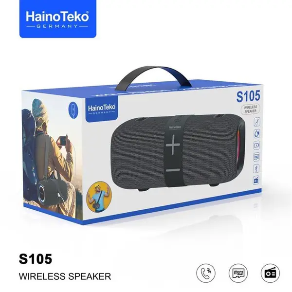 اسپیکر بلوتوثی هاینوتکو مدل HainoTeko S105 Wireless SpeakerPower Bank - 2